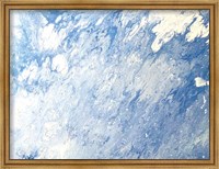 Framed Earth Blues Abstract landscape