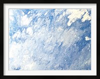 Framed Earth Blues Abstract landscape