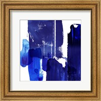Framed Indigo Abstract I