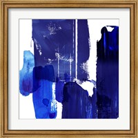 Framed Indigo Abstract I