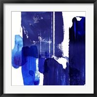 Framed Indigo Abstract I