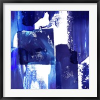 Framed Indigo Abstract II