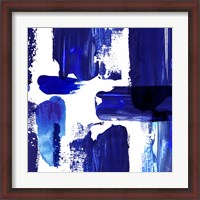 Framed Indigo Abstract III