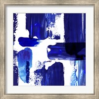 Framed Indigo Abstract III