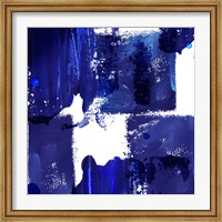 Framed Indigo Abstract IV