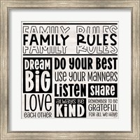 Framed Family Rules I