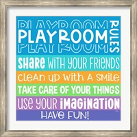 Framed Playroom Rules I