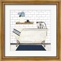 Framed Farmhouse Bath I Navy-Tub