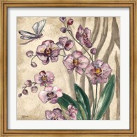 Framed Boho Orchid & Dragonfly II