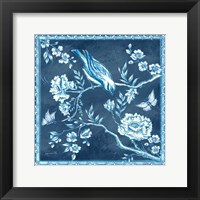 Chinoiserie Tile Blue I Framed Print