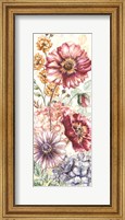 Framed Wildflower Medley Panel Cream I