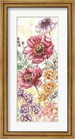 Framed Wildflower Medley Panel Cream II