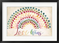 Framed Mosaic Rainbow landscape