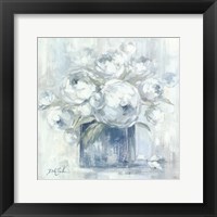 Framed White Peonies