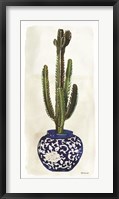 Framed Cacti in Blue Pot 2