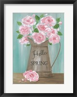 Framed Hello Spring Roses