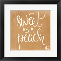 Framed Sweet as a Peach