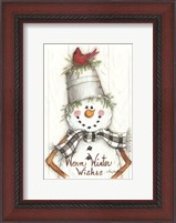 Framed Country Snowman