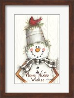 Framed Country Snowman