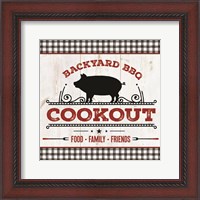Framed Backyard BBQ Cookout