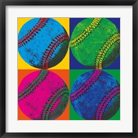 Framed Ball Four - Baseball
