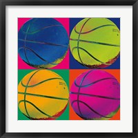 Ball Four - Basketball Framed Print