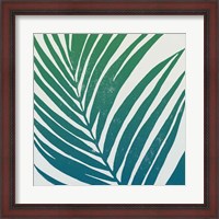 Framed Tropical Treasures III Blue Green