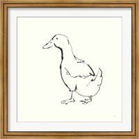 Framed Line Duck I