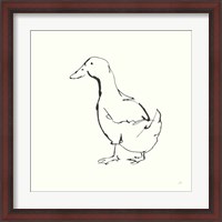 Framed Line Duck I