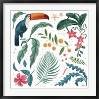 Framed Jungle Love III White