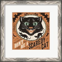 Framed 'Scaredy Cats III' border=