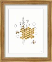 Framed 'Bees and Botanicals IV' border=