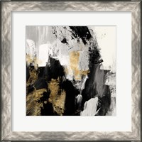 Framed Neutral Gold Collage I