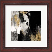 Framed 'Neutral Gold Collage III' border=