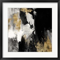 Framed 'Neutral Gold Collage III' border=