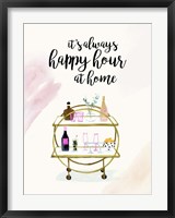 Framed Happy Hour at Home I