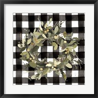 Framed Modern Gingham Christmas II