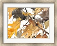 Framed Watercolor Autumn Leaves I