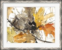 Framed Watercolor Autumn Leaves II