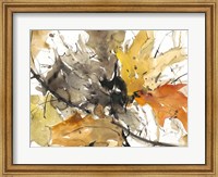 Framed Watercolor Autumn Leaves II