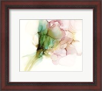 Framed Pink & Turquoise Bloom I