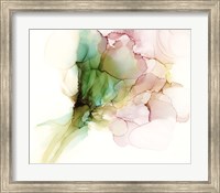 Framed Pink & Turquoise Bloom I