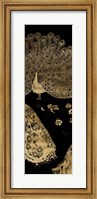 Framed Gilded Peacock Triptych II