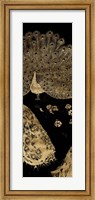 Framed Gilded Peacock Triptych II