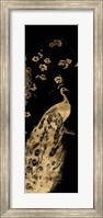 Framed Gilded Peacock Triptych III