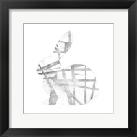 Framed Geometric Rabbit in Silver III