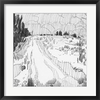 Framed Wildland Sketch II