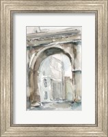 Framed Watercolor Arch Studies III
