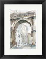 Framed Watercolor Arch Studies III