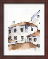 Framed White Cottages III